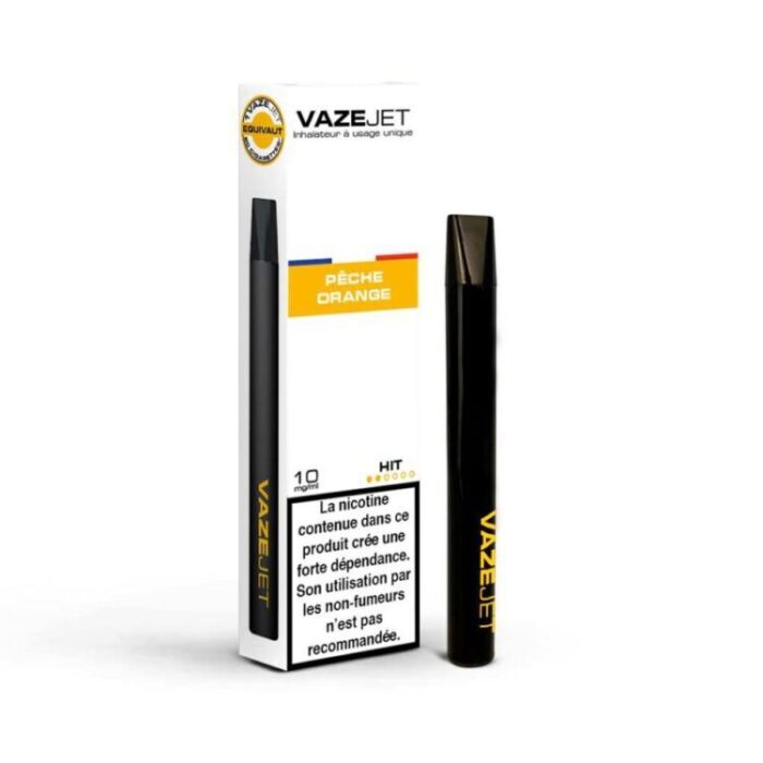 E-cigarette jetable VAZEJET Pêche Orange (10 mg)