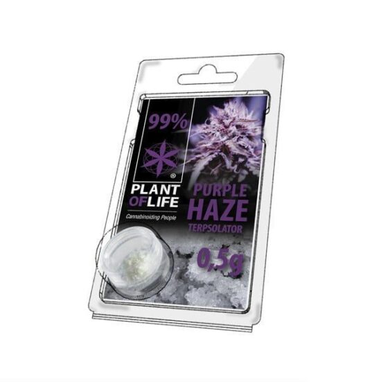 Cristaux de CBD aromatisés Purple Haze 99% pur 500mg