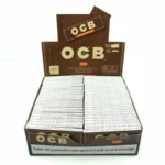 Carton de 100 paquets de 50 petites feuilles OCB non-blanchies